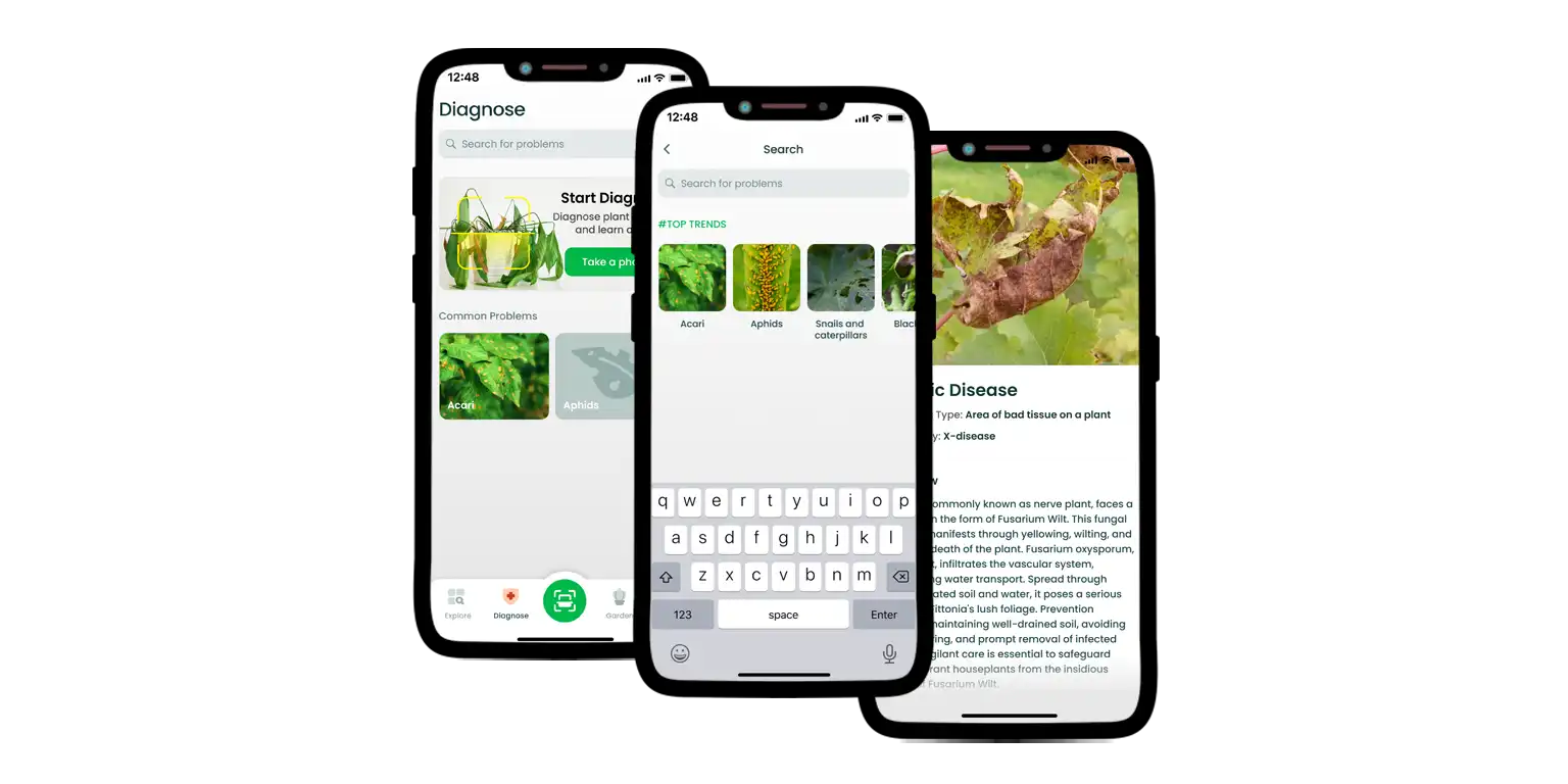 AI Plant Finder functional.
