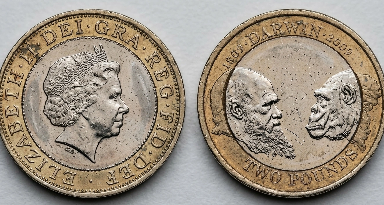 a Darwin £2 coin